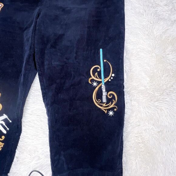 Her Universe Star Wars Rebel Symbols Women's Plus Size 2 Corduroy Overalls - Picture 5 of 9